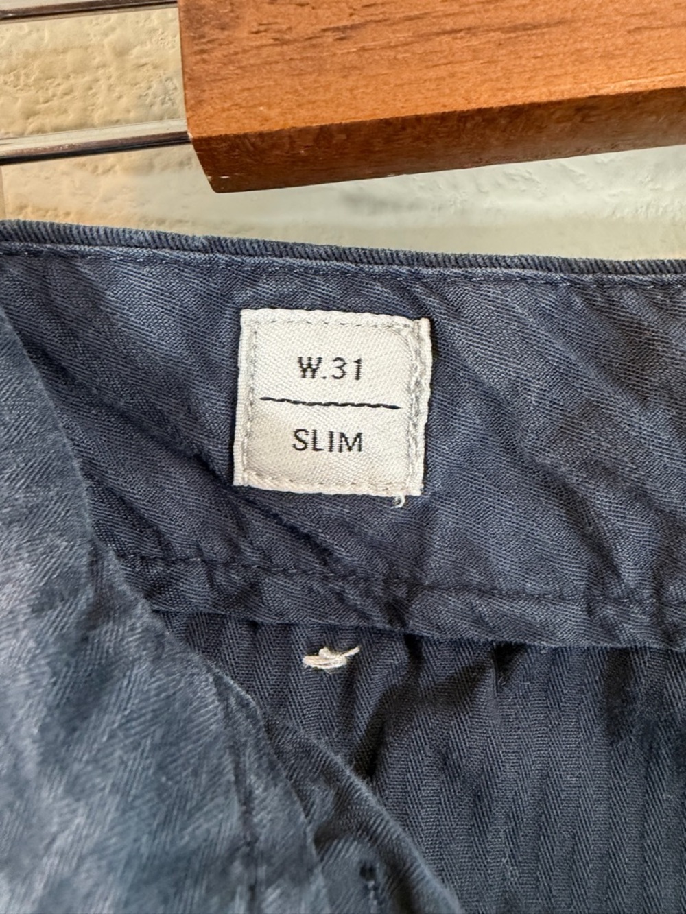 Norse Projects Slim Fit Chino Pants Navy Blue Size 31 Minimalist Preppy Casual - Picture 7 of 11